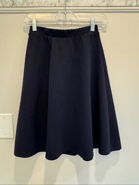 Gilli Black Textured Circle Skirt